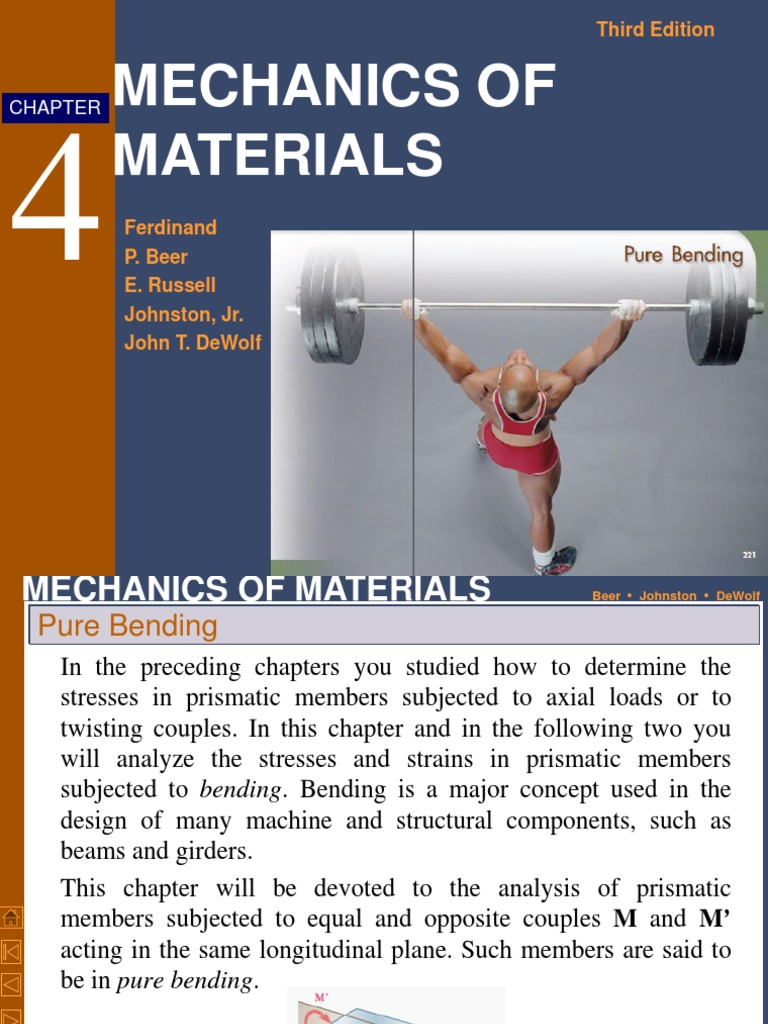 Analysis of Pure Bending in Materials | PDF | Bending | Strength Of ...