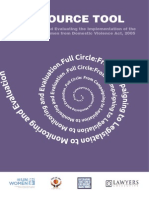 Resource Tool for Monitoring and Evaluating the Implementation of the Protection of Women from Domestic Violence Act, 2005