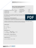 Theoretical Calculation of The Braking Distance