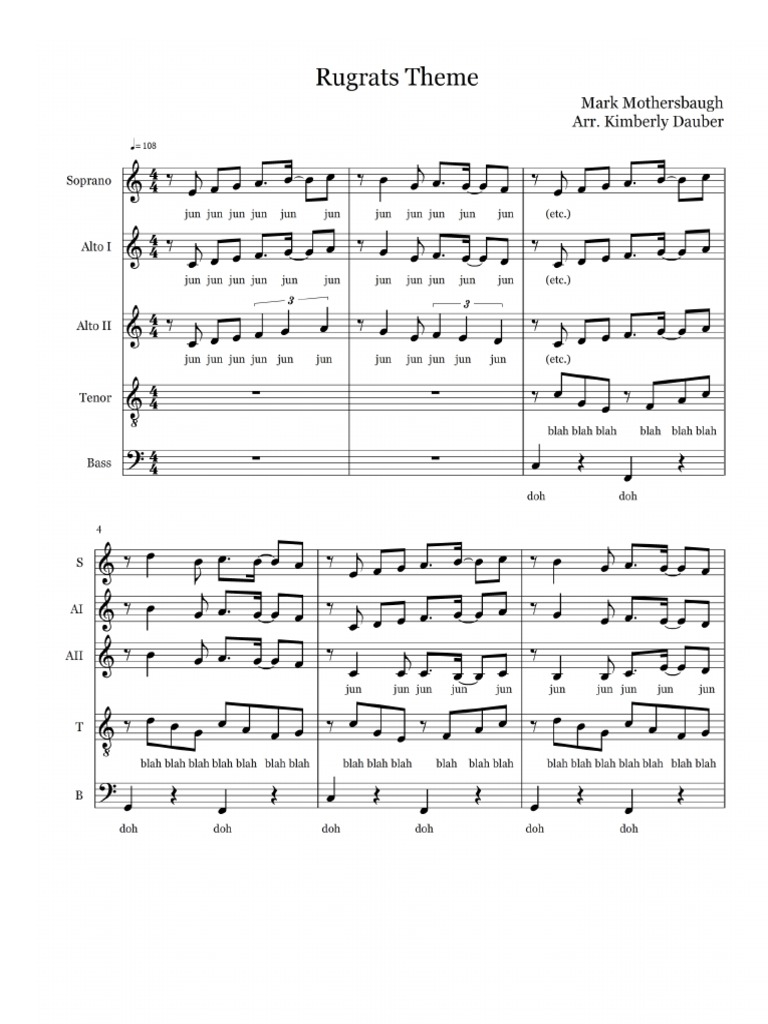 Rugrats Theme | PDF