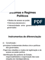 Regimes e Sistemas Politicos