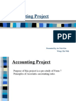 Accounting Project: Presented by Au Yick Kin Wong Chu Wah