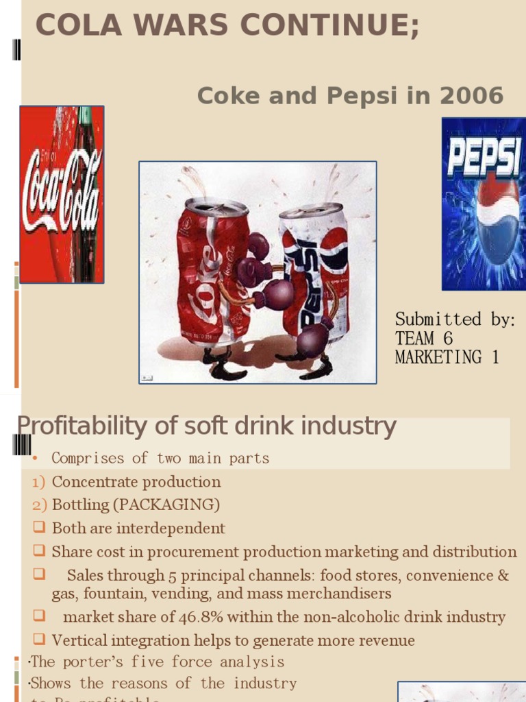COLA WARS Continue | PDF | Pepsi Co | Coca Cola