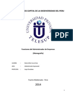 Funciones Del Administrador de Empresas