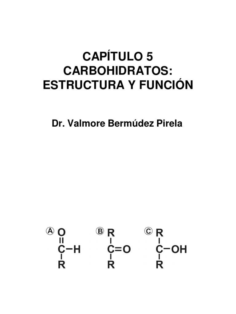 Estructura de Los Carbohidratos | PDF | Carbohidratos | Glucosa