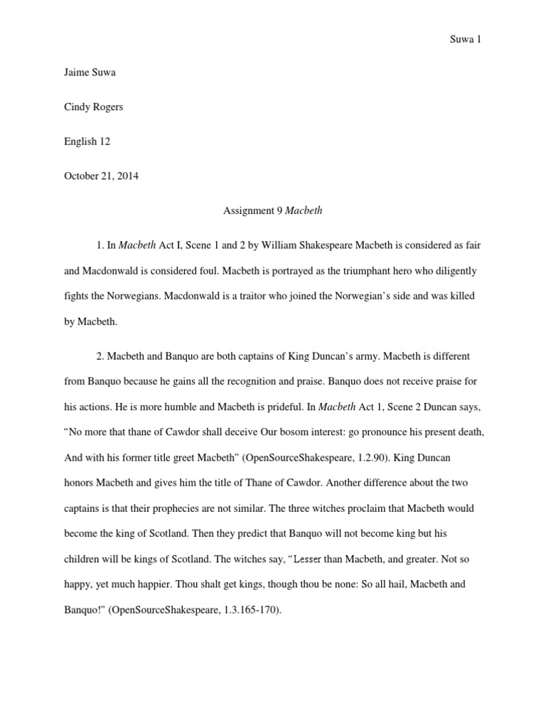 Teaching macbeth to low ability students picture