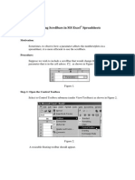 Adding Scrollbars in MS Excel Spreadsheets: Motivation