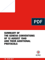 SUMMARY OF THE GENEVA CONVENTIONS