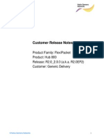 175292250 FlexiPacket Hub 800 Customer Release Notes R2 0 EP2