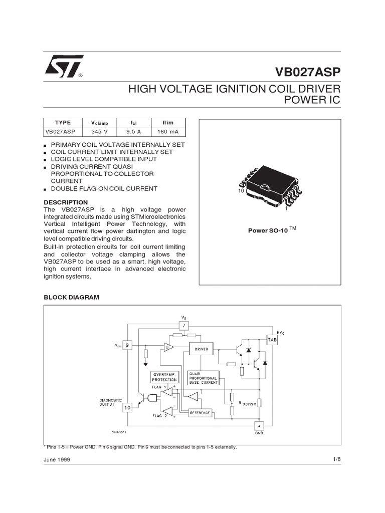 High Voltage Ignition Coil Driver Power IC Detailed Technical