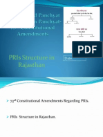 An Overview of Zila Parishad Panchyat Samitis Gram Panchyat 73rd Constitutional Amendments PRI Structure in Rajasthan