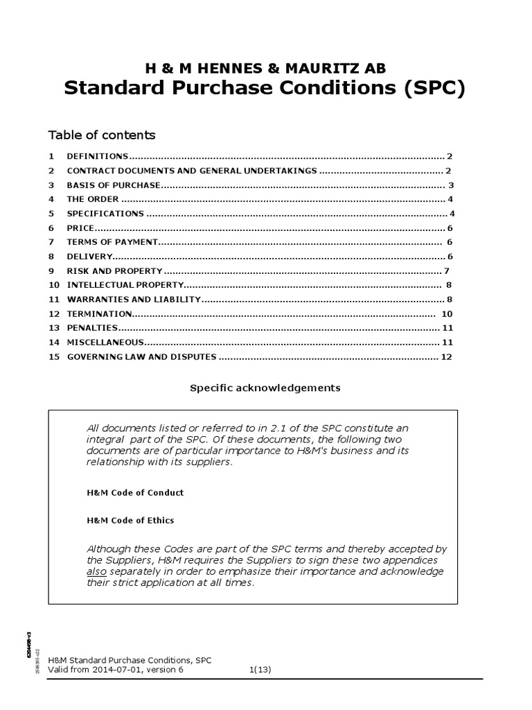 Standard Purchase Condition | PDF | Invoice | Trademark