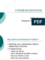 Research Problem Definition & Proposal Writing