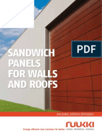 Ruukki Sandwich Panels for Walls and Roofs