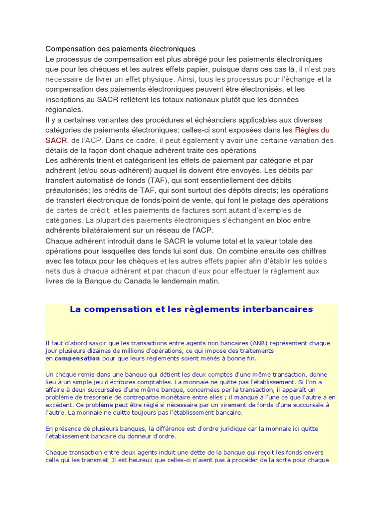Marché interbancaire pdf