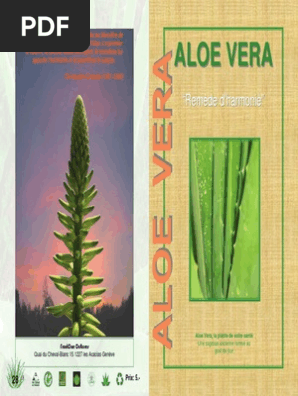 Livre Aloe Vera Web Peau Epiderme Anatomie