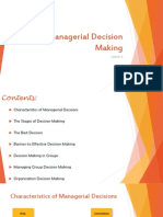 Managerial Decision Making Lesson 3 - Stages, Barriers, Groups