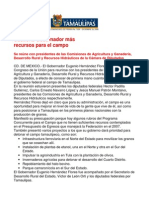 com1009 241206 Gestiona Gobernador Eugenio Hernández más recursos para el campo