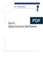 Lecture #5 Highway Construction