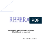 Personalitatea Cadrului Didactic