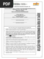 Prova Auxiliar de Enfermagem