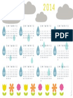 2014 RS Rain Clouds Calendar