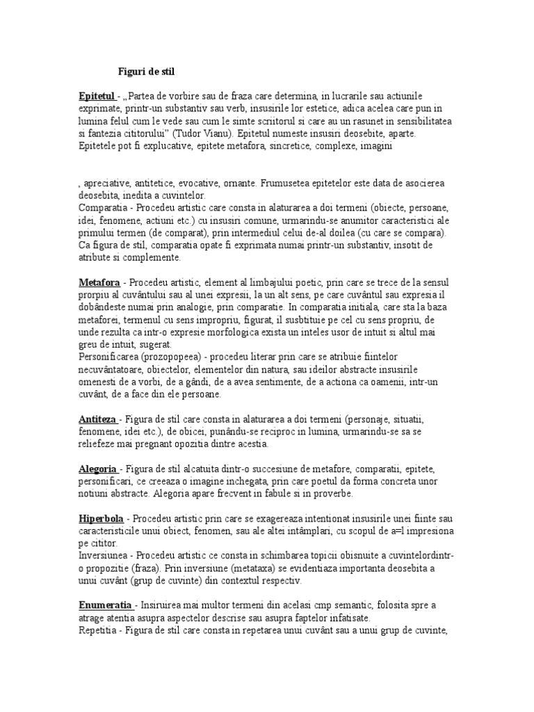 Figuri de Stil | PDF