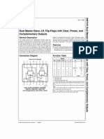 Datasheet - 74LS76 - Dois Flip-Flops JK Com Preset e Clear
