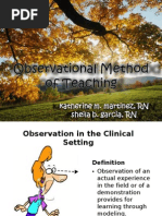 Download Observational Method of Teaching Ppt by pitiermaiden SN25012261 doc pdf
