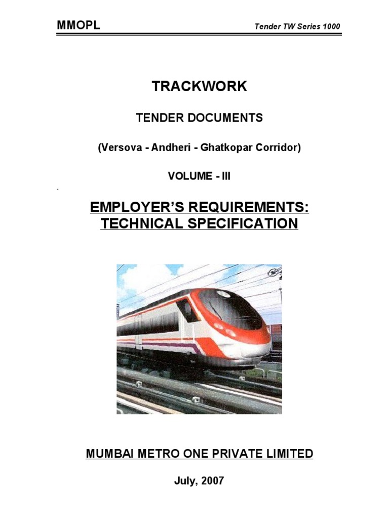 UIC60 Rail Specification for Trackwork | PDF | Track (Rail Transport ...
