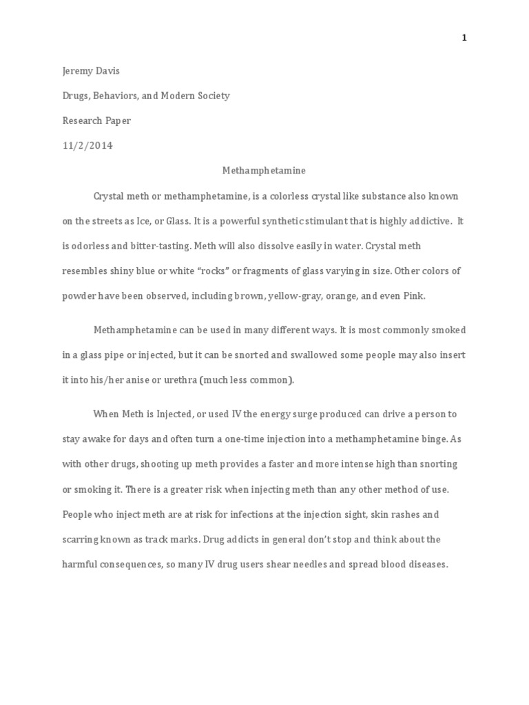 meth essay