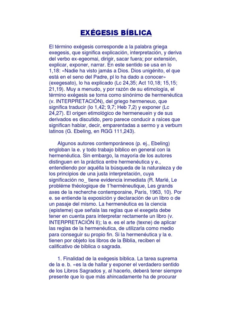 EX GESIS B BLICA Hermen utica B blica Biblia