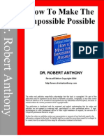 Dr. Robert Anthony - How To Make The Impossible Possible