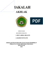 Makalah: Akhlak