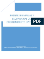 FUENTES PRIMARIAS Y SECUNDARIAS DEL CNOCIMIENTO HISTORICO.docx