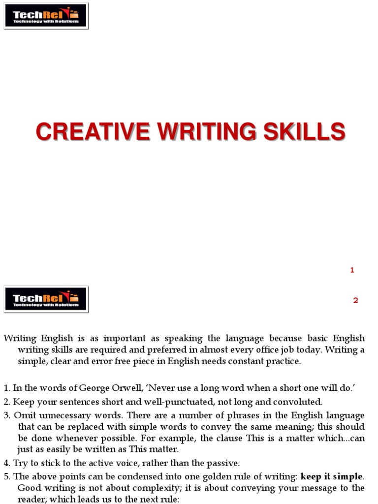 Essential Creative Writing Tips | PDF | English Language | Comma