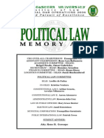 Political Law Memory Aid