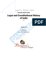 Legal and Constitutional History of India