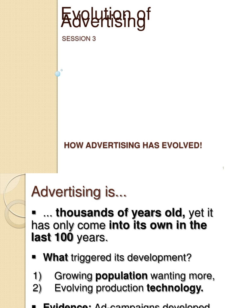 2 Evolution of Advertising PDF Mail Order Advertising