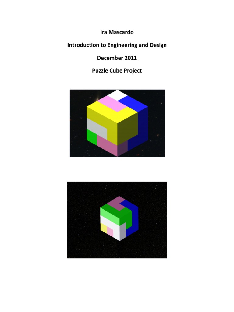 Puzzle Cube Project | PDF | Prototype | Brainstorming