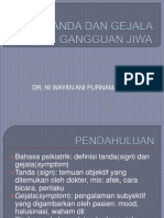 Tanda Dan Gejala Gangguan Jiwa