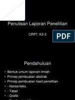 Penulisan Laporan Penelitian1