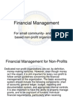 Financial Management: For Small Community-And Faith - Based Non-Profit Organizations