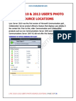 Lync 2010 & 2013 User's Photo Source Locations
