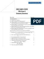 Chemistry CBSE 2014 Sample Paper - 2