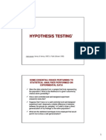 Hypothesis Testing