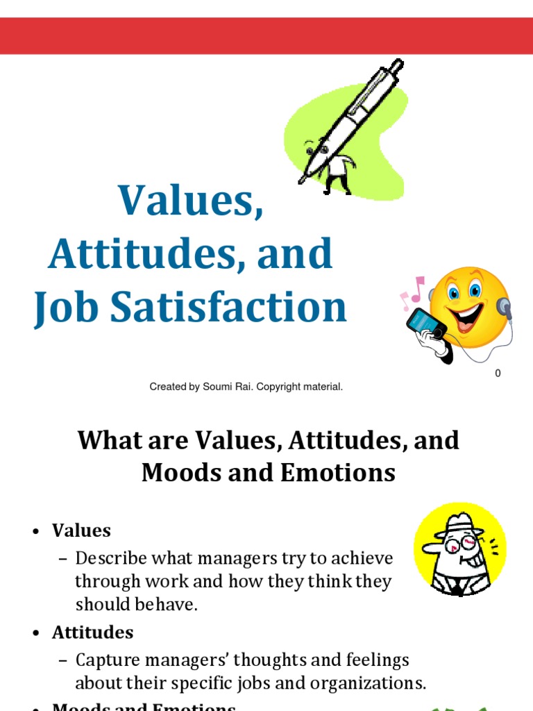 Values Attitudes and Job Satisfaction | PDF