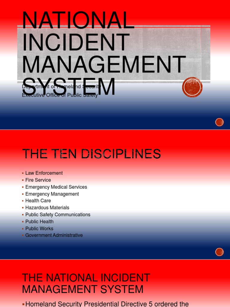 National Incident Management System Overview | PDF | Incident Command ...