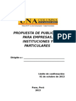 Propuesta de PubPROPUESTA DE PUBLICIDAD PARA EMPRESAS E INSTITUCIONES - Dlicidad para Empresas e Instituciones