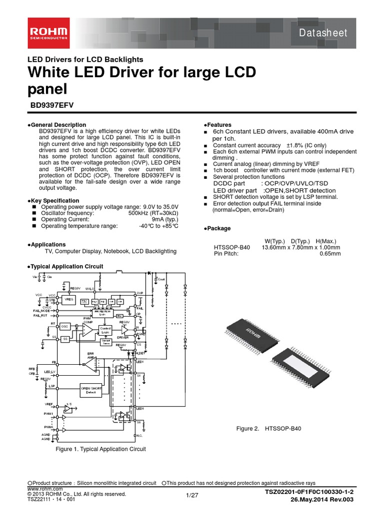 Bd9397efv e PDF | PDF | Inductor | Capacitor